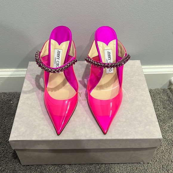 Jimmy Choo Shoes - NEVER WORN Jimmy Choo Pink PVC Pump